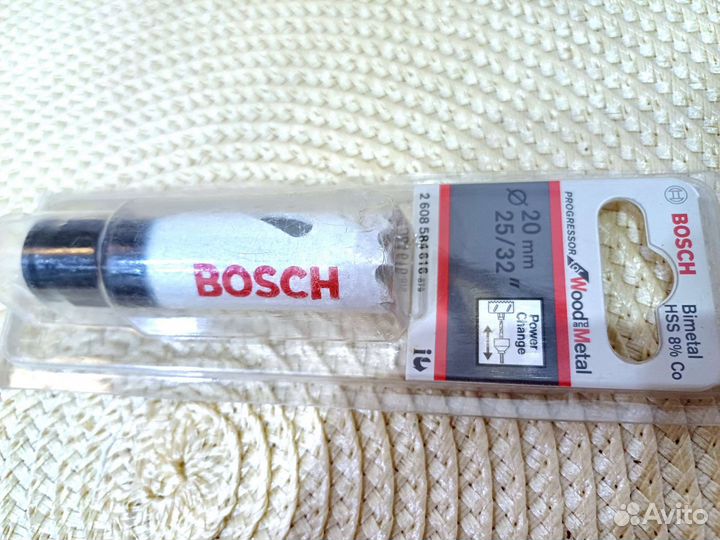 Коронка фреза по металлу 20 мм Бош