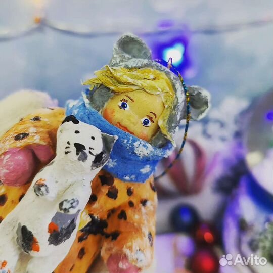 Елочные игрушки из ваты