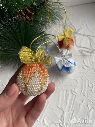 Шары на елку ручной работы