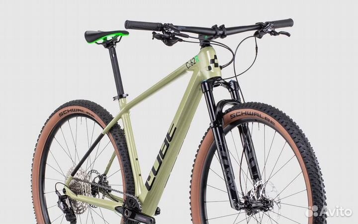 Горный карбонавый велосипед cube Reaction C62 Race