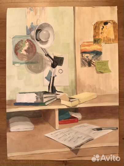 Картина гуашью 55/75