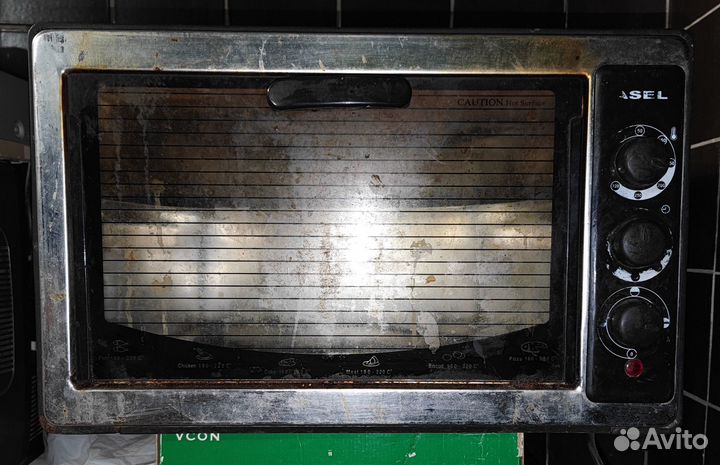 Электродуховка Asel Рабочая Турция Два тэн Духовка