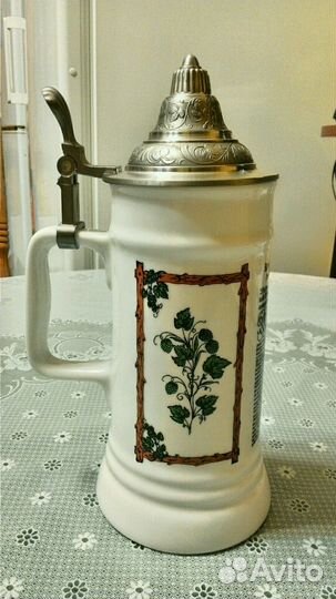 Коллекционная керамическая пивная кружка