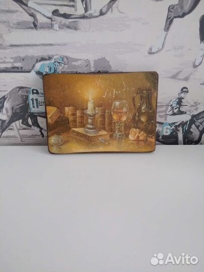 Картина-панно на дереве. Разм. 18х13