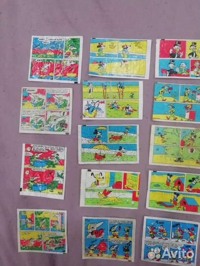 Вкладыш, этикетки от жвачек