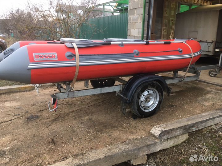 Лодка, мотор и прицеп