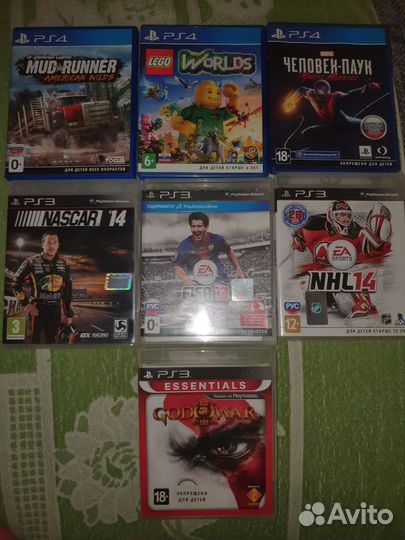 Sony playstation 4,3 игры