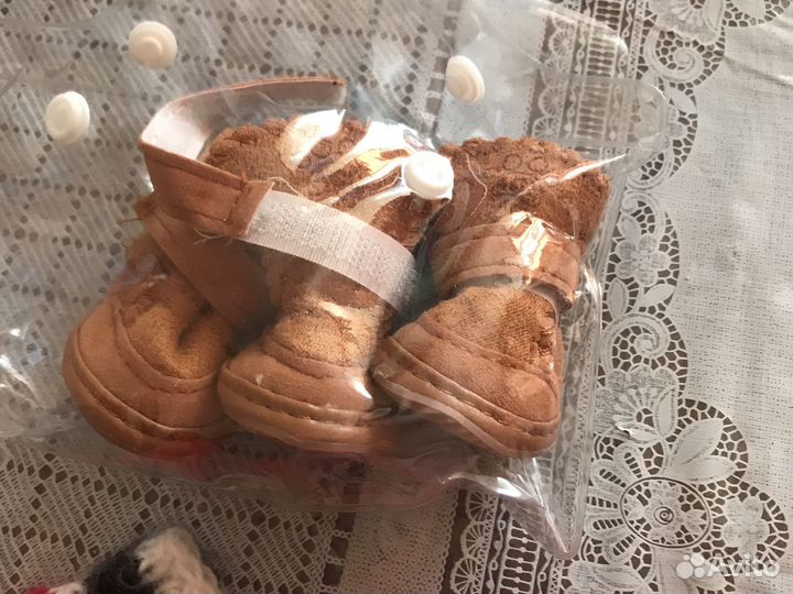 Кофточка и ботиночки для маленькой собачки