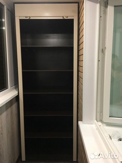 Шкаф с рольставнями на балкон по вашему эскизу