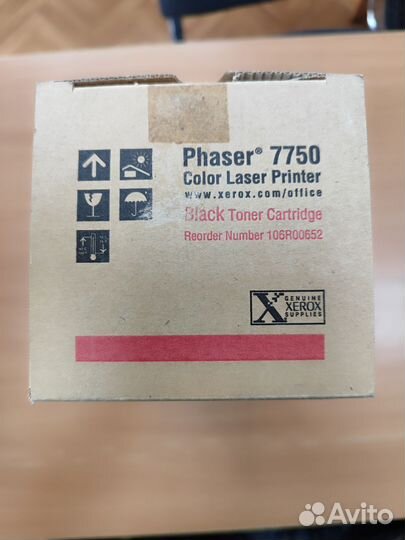 Тонер картридж для Xerox Phaser 7750 черный