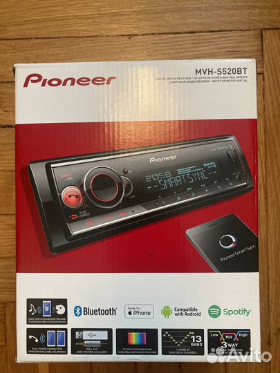 Магнитолы Pioneer MVH-S620BT/S520BT, FH720BT новые