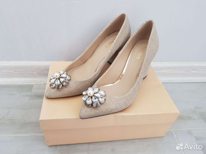 Туфли новые люрекс
