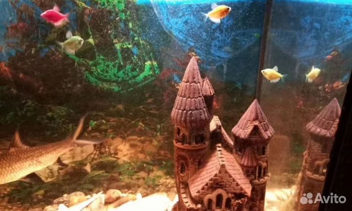 Декор в аквариум * домик для рыб*
