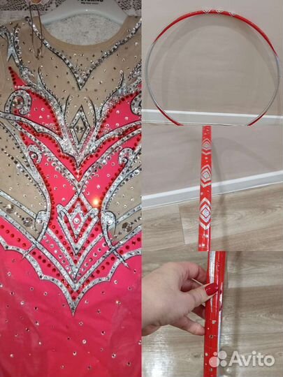 Обмотка обруча для художественной гимнастики