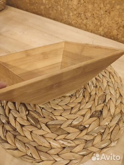 Деревянная тарелка