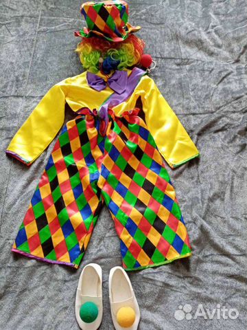 Детский карнавальный костюм клоуна