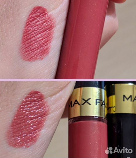 Max Factor помада жидкая + блеск 070 тон