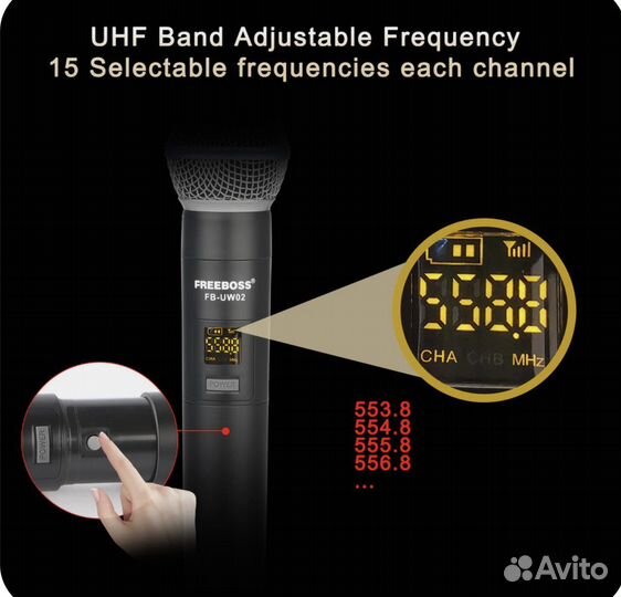 Радиосистема радиомикрофон микрофон для караоке