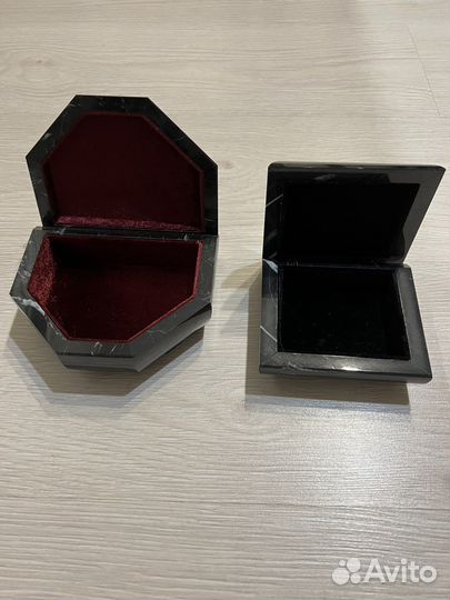 Шкатулки из натурального камня новые