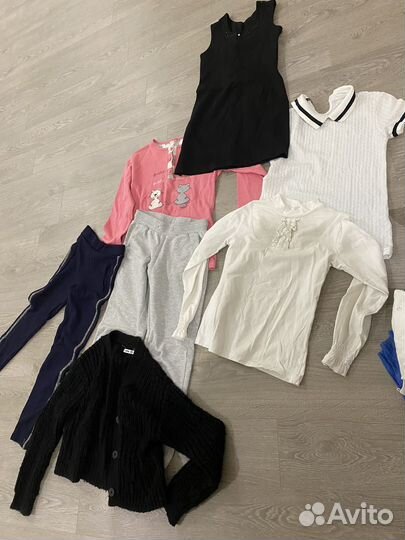 Одежда для девочки пакетом на 6-9 лет