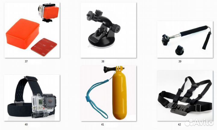 Крепления для экшн камер gopro гопро sjcam xiaomi