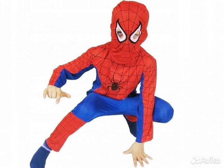 Костюм Человек-Паук детский (рубашка,брюки,маска)