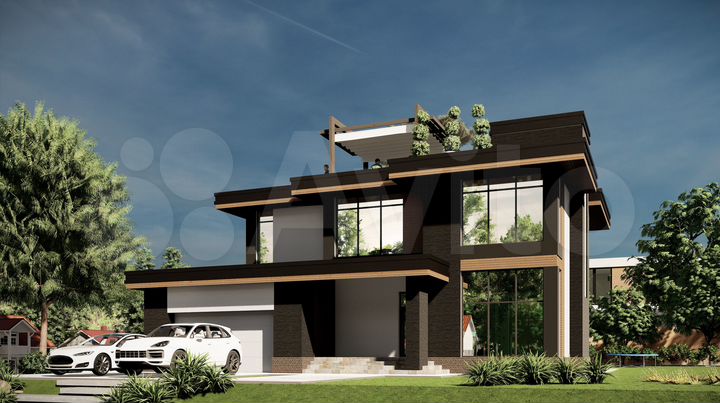 Коттедж 325 м² на участке 8 сот.