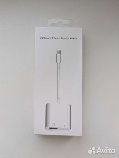 Ethernet RJ45 переходник lightning iOS с зарядкой