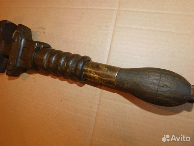 Антикварный. редкий,разводной гаечный ключ Английс