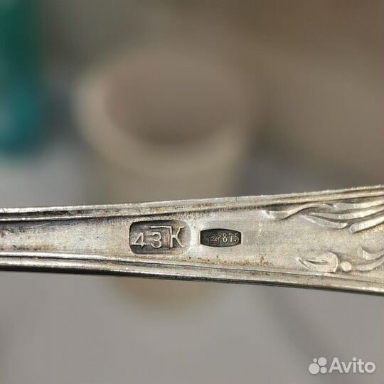 Чайные ложки серебро СССР 875 пробы