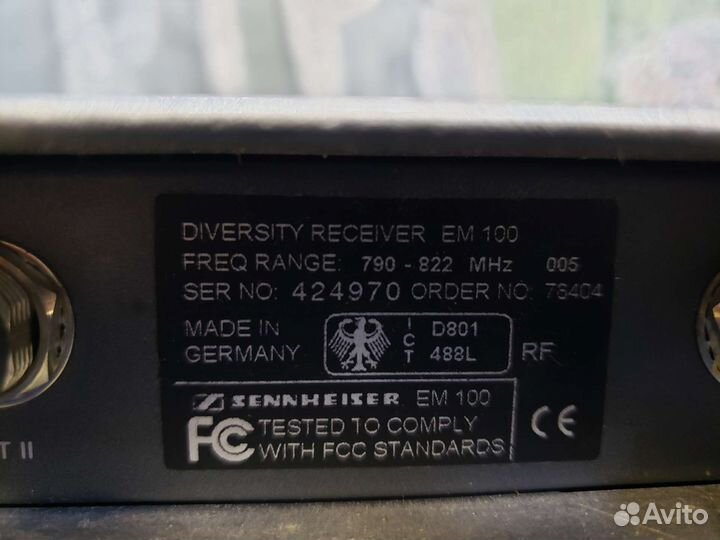 Радиомикрофон sennheiser ew 100