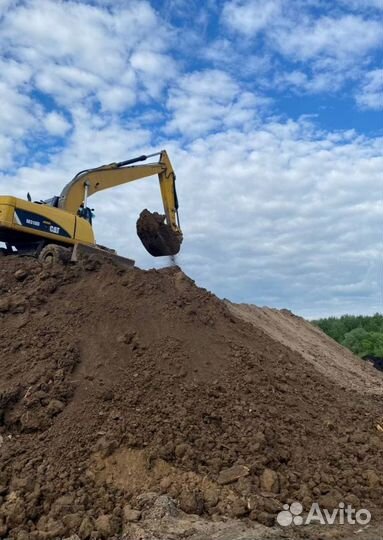 Cерая земля, щебень, песок