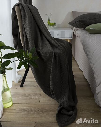 Покрывало-плед ламия эспрессо новое