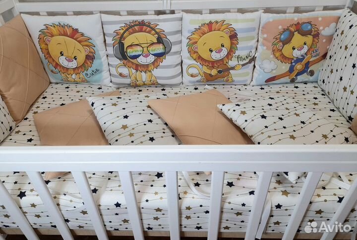 Бортики в детскую кроватку