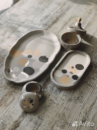 Гипсовый подарочный набор свечи