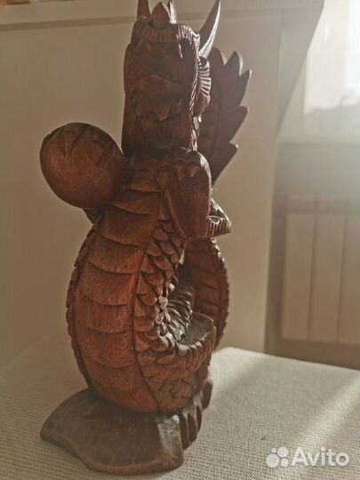 Фигурка/Статуэтка/Сувенир Дракон из дерева