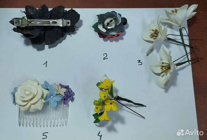 Украшения для волос. Брошка. Ручная работа