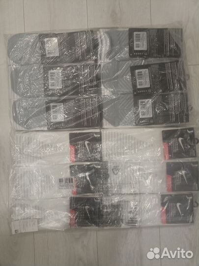 Гетры футбольные Nike, размер 42-46, цвет белый