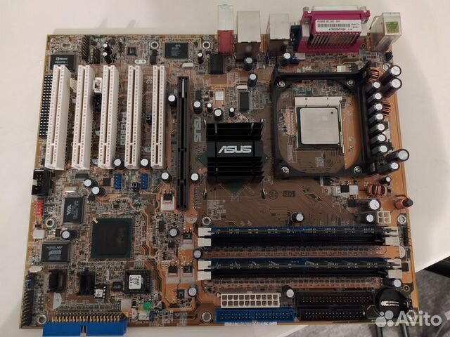 Материнка Asus P4C800 Pentium-4 память1Gb Radeon