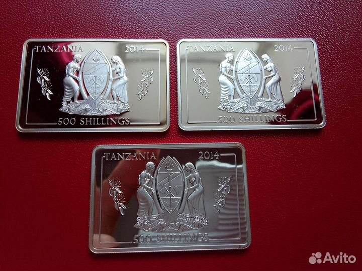 Монеты Танзания Флагманы флота серебро пруф