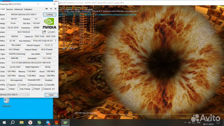 Видеокарта Palit gtx 1050 ti 4gb
