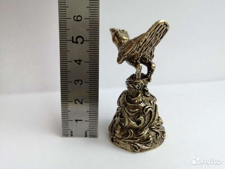Колокольчик Ворона латунь