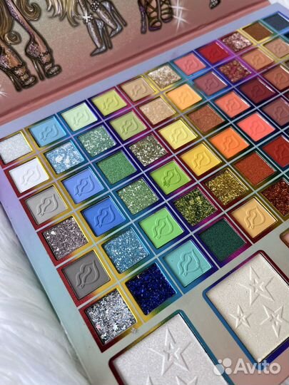 Палитра теней + глиттеры 72 цвета
