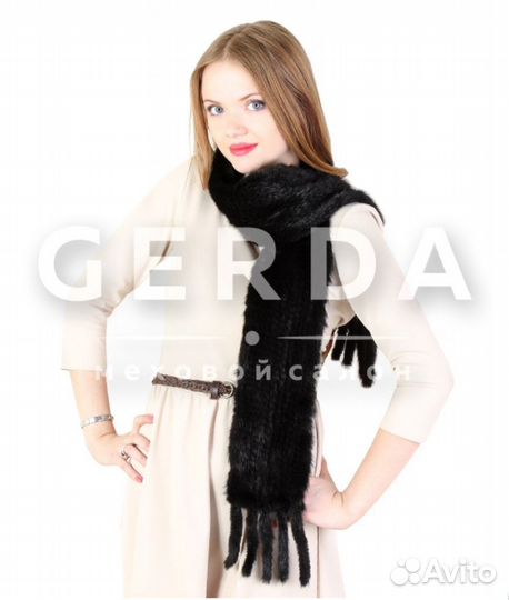 Женский шарф меховой