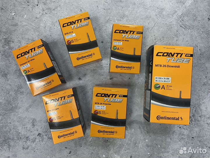 Камера для велосипеда Continental 20,24,28 Kenda