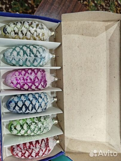 Ёлочные игрушки СССР шишки