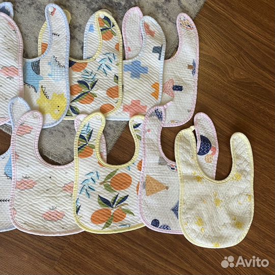 Слюнявчики нагрудники 12 шт