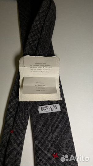 Галстук шерстяной Brunello Cucinelli новый