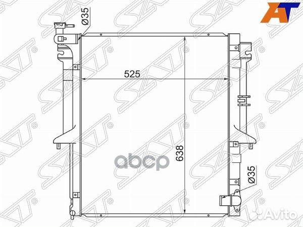 Радиатор Mitsubishi L200 07-16 / Pajero Sport