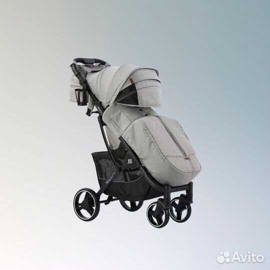 Коляска прогулочная Babalo 2023 серая/черная рама